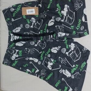 Lazy One Golfers grey pajama sleep short medium NWT